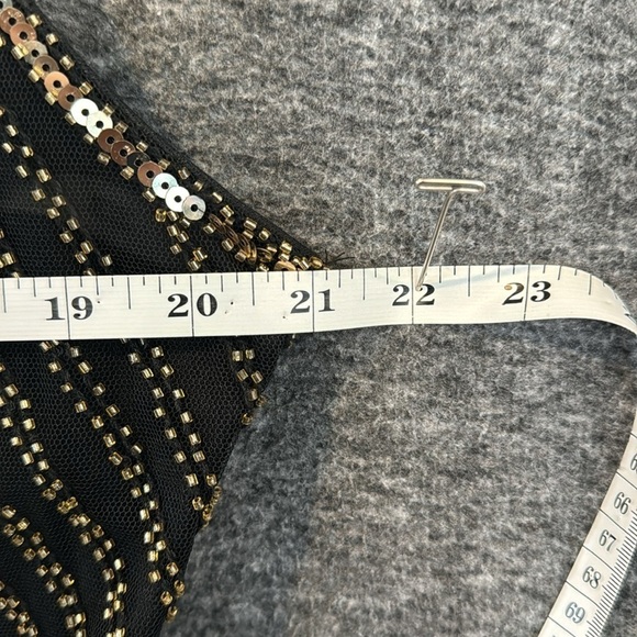 Pretty Guide Black and Gold Sequin tank dress XXL new year holiday formal - Picture 12 of 15